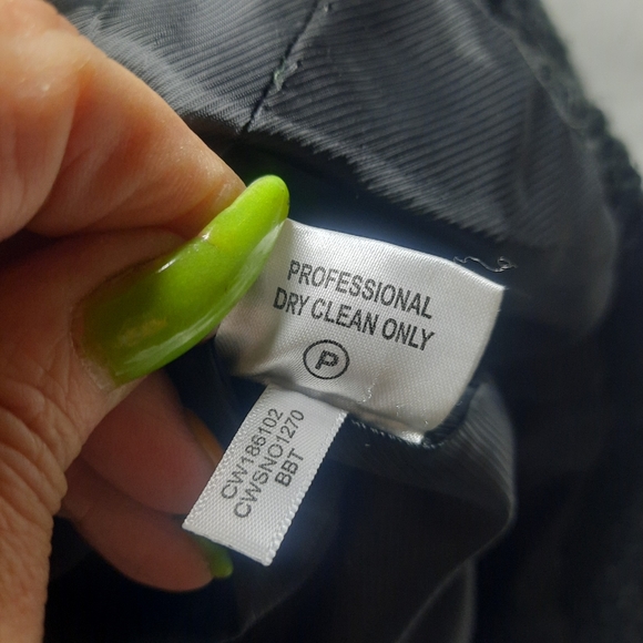 Calvin Klein Black Boucle Wool Blend nubby single breasted belted dress coat 6 - Picture 6 of 6